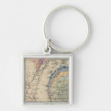 Map of the State of Michigan Keychains