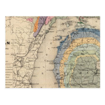 Map of the State of Michigan Post Cards