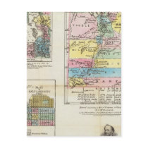 Map of the Territory of Utah Post Cards