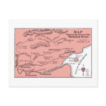 Map of the Truelove River Postcard