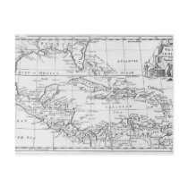 Map of the West Indies Postcard
