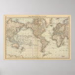 Map of the World 2 Posters
