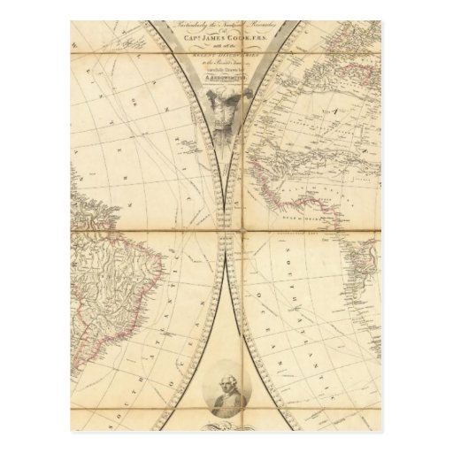 Map of the World Post Cards
