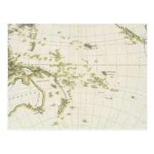 map of Volcano Girdle Postcard