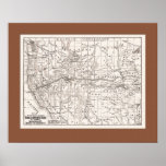 Map of W. States &Trans Pacific RR,1867- Br Mat posters