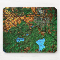 Map of Walden Pond & Surrounding Area mousepads