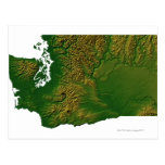 Map of Washington 3 Postcards