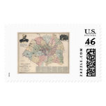 Map of Washington DC Suburbs by Clements 1891 Stamps