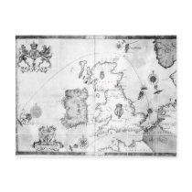 Map showing the route of the Armada fleet Post Cards