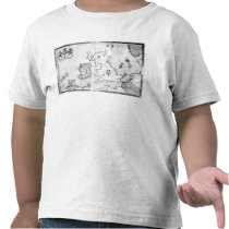 Map showing the route of the Armada fleet Tee Shirt