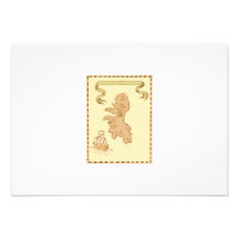 Map Treasure Island Tall Ship Custom Invite