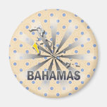 Mapa 2,0 de la bandera de Bahamas Imán