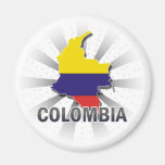 Mapa 2,0 de la bandera de Colombia Imán De Frigorifico