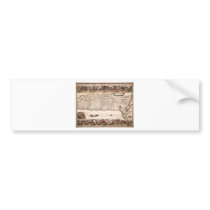 Mapa Antigo da Terra Santa, Israel Bumper Stickers