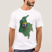 mapa-colombiacolor t-shirts