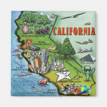 Mapa de California Imanes De Nevera