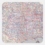 Mapa de camino Estados Unidos Pegatinas