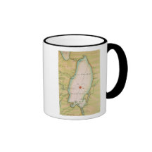 Mapa del lago Ontario Taza