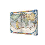 Mapa del mundo del siglo XVI Impresiones En Lona