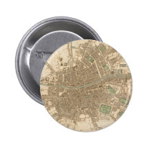 Mapa del vintage de Dublín (1836) Pins