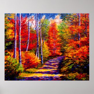 Maple Forest Road print