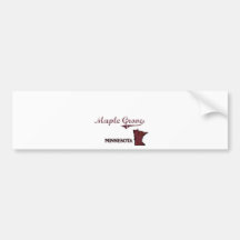 Maple Grove Minnesota City Classic Bumper Sticker