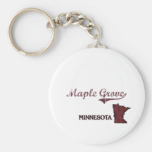 Maple Grove Minnesota City Classic Keychain
