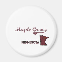Maple Grove Minnesota City Classic Refrigerator Magnet