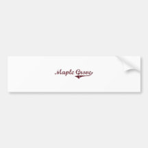 Maple Grove Minnesota Classic Design Bumper Stickers