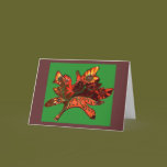 Maple Leaf and Sunflowers Thanksgiving Card cards