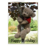 Maple Leaf Bear, Happy Birthday Card