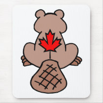 Maple Leaf Beaver Mousepad