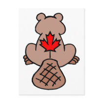 Maple Leaf Beaver Postcard