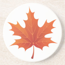 Maple Leaf Beverage Coasters
