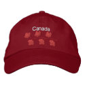 Maple Leaf Canada embroidered hats by CanadianGear Maple Leaf Canada embroidered hats