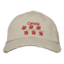 Maple Leaf Canada embroidered hats