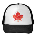 Maple leaf cap mesh hat