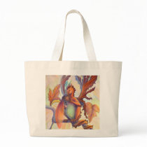 Maple leaf Fairy Dragon Tote Bags