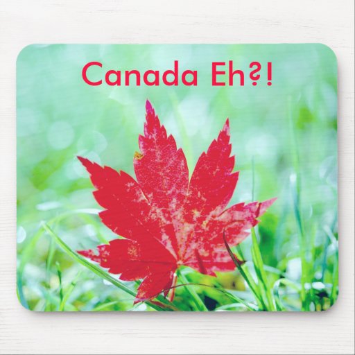 Maple Leaf in the Grass Mousepad