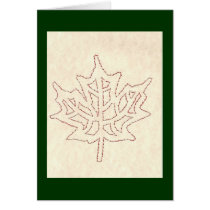 MAPLE LEAF / RED AND WHITE cards