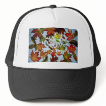 Maple Leaf Vortex painting hats by patsarts Maple Leaf Vortex painting hats