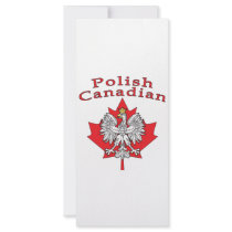 Maple Leaf With Polish Canadian rack cards