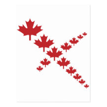Maple leafs cross post cards