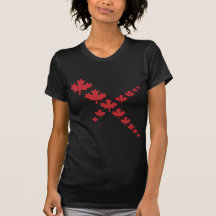 Maple leafs cross tshirts