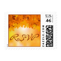 Maple Leaves Autumn Splendor RSVP Postage stamps