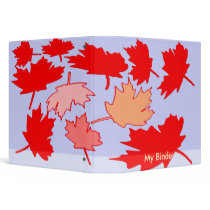 Maple Leaves Canada Binder