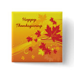 Maple leaves in fall colors custom button