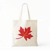 Maple leaves in fall colors custom tote bags