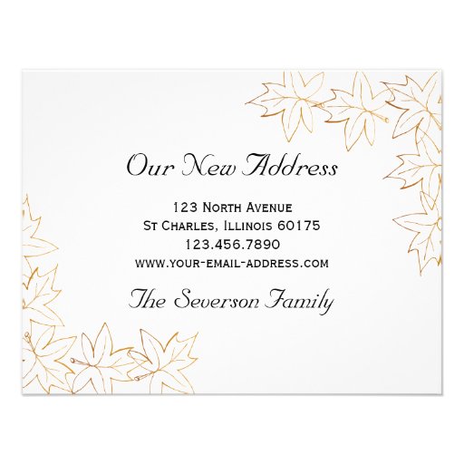 Maple Leaves New Address Announcement
