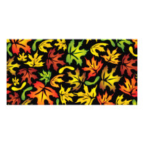 maple leaves photo cards